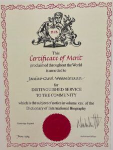 DIB - Certificate of Merit